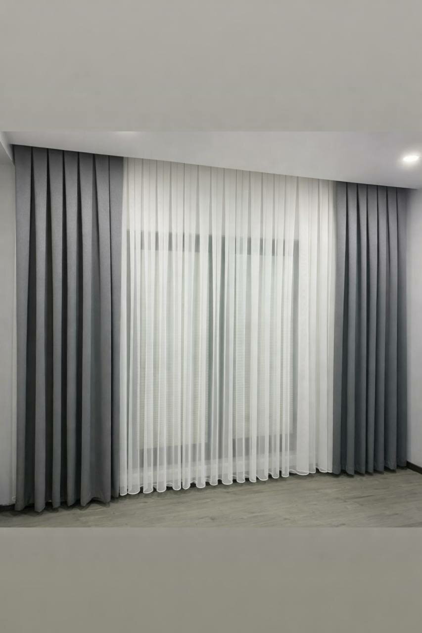 Штора (портьера) бархат, светонепроницаемые, 200x280см, 1 шт