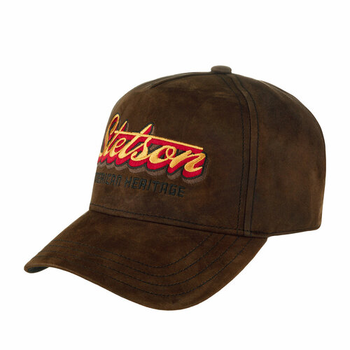 Бейсболка STETSON арт. 7767201 TRUCKER CAP OILY GOAT SUEDE (коричневый), размер ONE