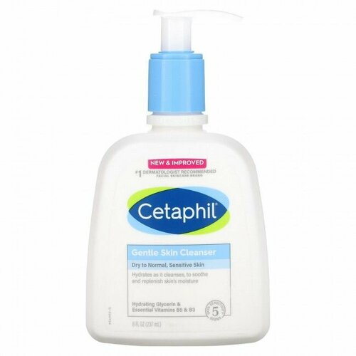 Cetaphil, Мягкое очищающее средство, без отдушек, 237 мл differin мягкое очищающее средство без отдушек 118 мл 4 жидк унции