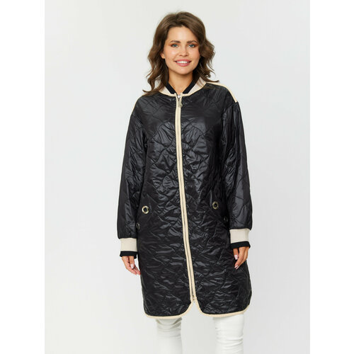 Пальто SVIA, размер 58/60, черный куртка svia размер 58 60 серый