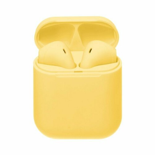 Наушники беспроводные Luazon i12 TWS BT 50 35300 мАч сенсор матовые жёлтые комплект из 2 шт 298700₽