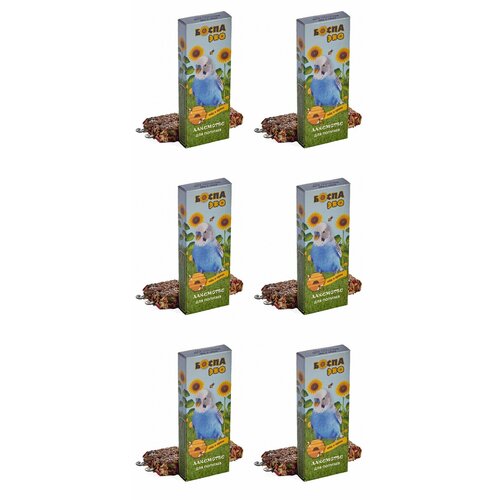 Боспа Эко Лакомство для попугаев Палочки мед и орехи 2шт х 90г 6 уп 830₽