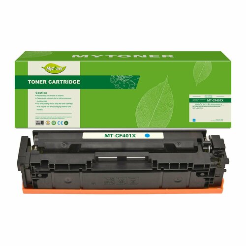 Картридж MyToner, аналог HP CF401X/201X синий 2.3k с чипом картридж mytoner аналог hp cf214x canon 533ii 333h 17 5k с чипом