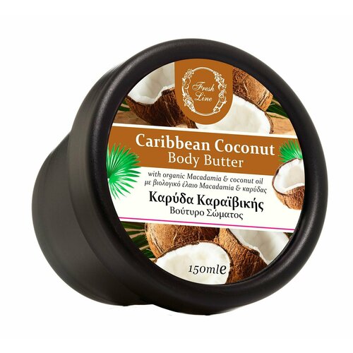 Крем-масло для тела с ароматом карибского кокоса / Fresh Line Caribbean Coconut Body Butter дымка для тела fresh line caribbean coconut body water