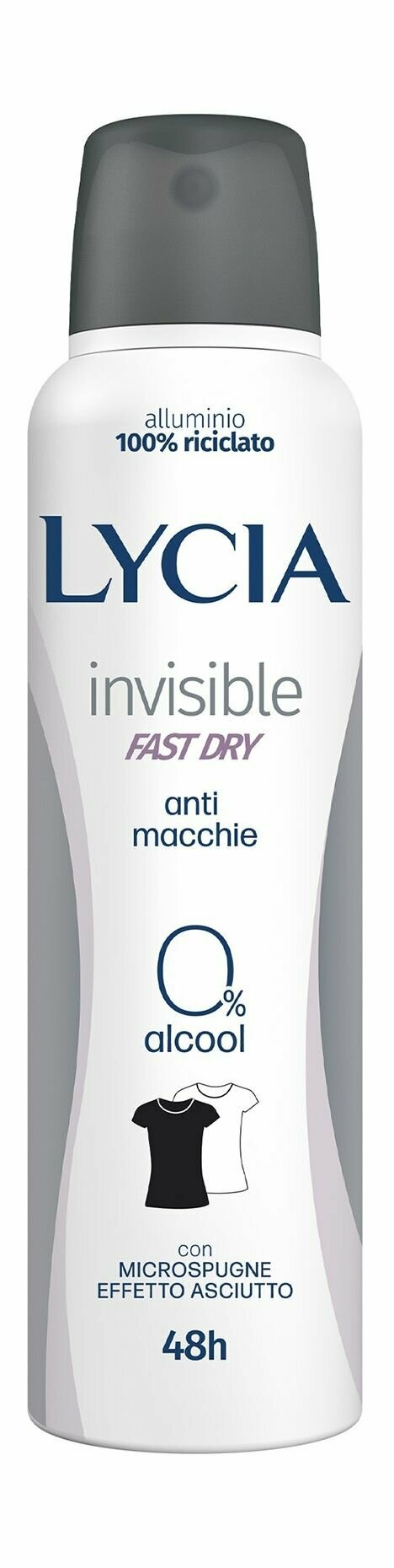 Дезодорант-аэрозоль с невидимой защитой на 48 часов / Lycia Microspugne Effetto Asciutto Invisible Dry Spray