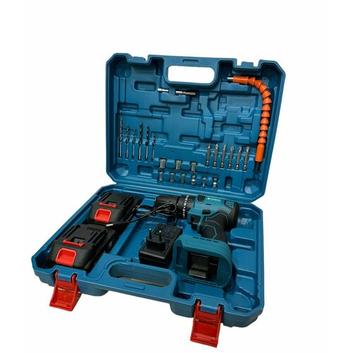 Дрель-шуруповерт бесщеточный От аккумулятора 18В 120 Нм 2 АКБ 6000₽