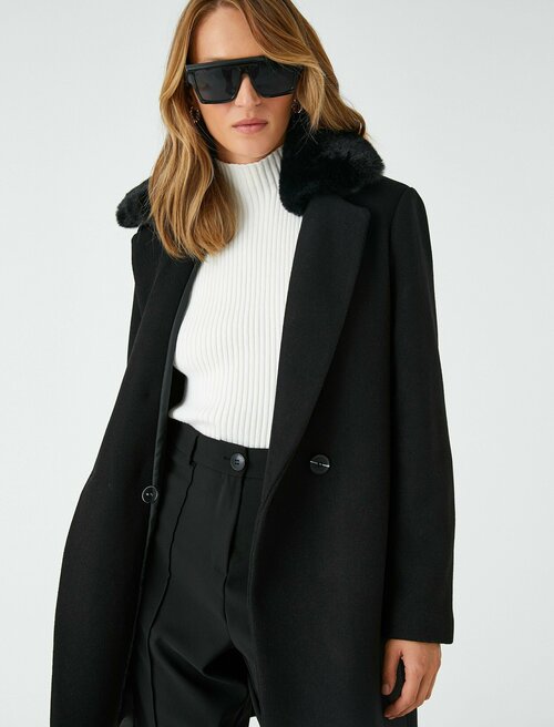 Пальто  KOTON, размер 40, черный