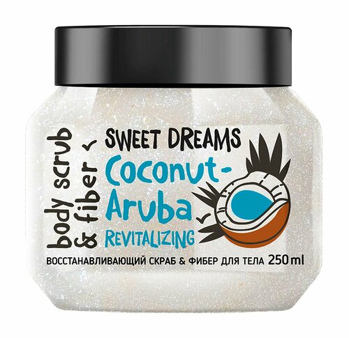 Восстанавливающий скраб-фибер для тела c кокосом / MonoLove Bio Coconut-Aruba Revitalizing Body Scrub & Fiber