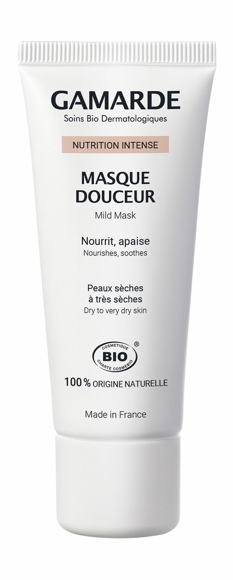 Питательная маска для лица с маслами и белой глиной / Gamarde Nutrition Intense Masque Douceur
