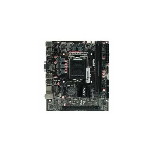 Материнская плата Afox IH110D4-MA5-V2, H110, INTEL, Socket 1151, DDR4, VGA, HDMI, Micro-ATX