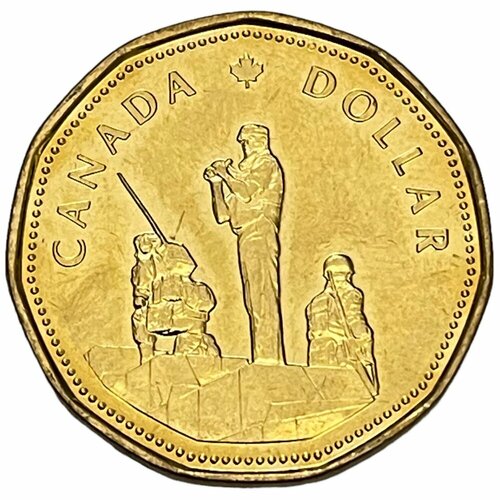 Канада 1 доллар 1995 г. (Памятник миротворческим силам) клуб нумизмат монета доллар канады 1992 года серебро елизавета ii