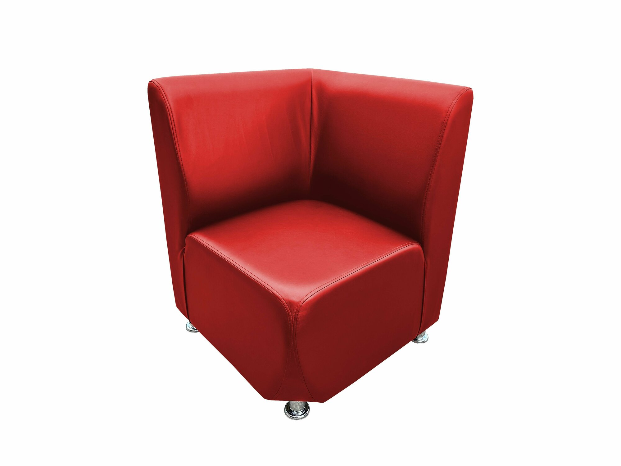 фото Диван угловой Брюстель красный