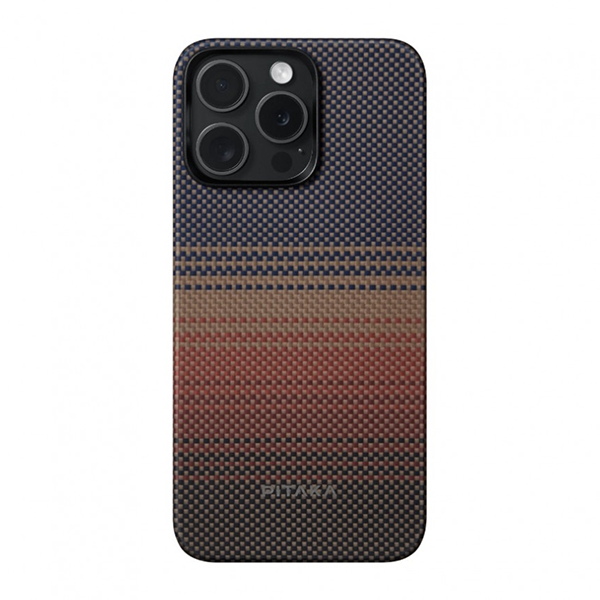 фото Ультратонкий чехол Pitaka StarPeak MagEZ Case 4 для iPhone 15 Pro (6.1"), цвет: Milky Way Galaxy, кевлар (арамид)
