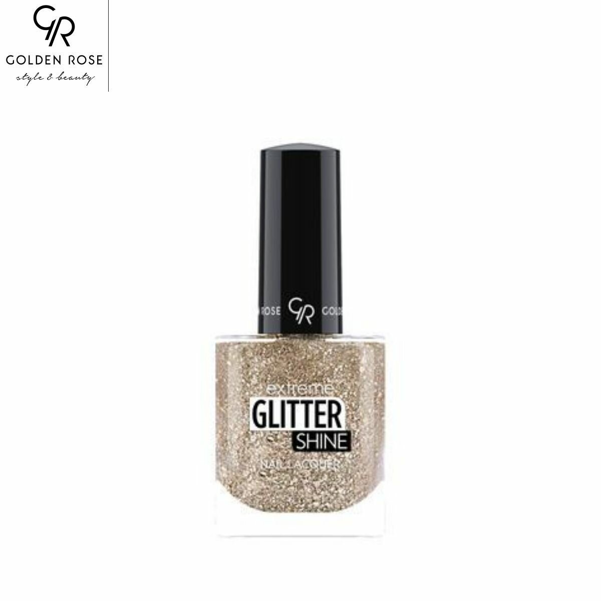 Лак для ногтей с эффектом геля Golden Rose extreme glitter shine nail lacquer 207