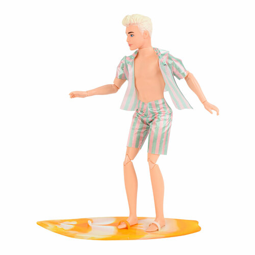 Шарнирная кукла-мальчик Кен с доской для сёрфинга