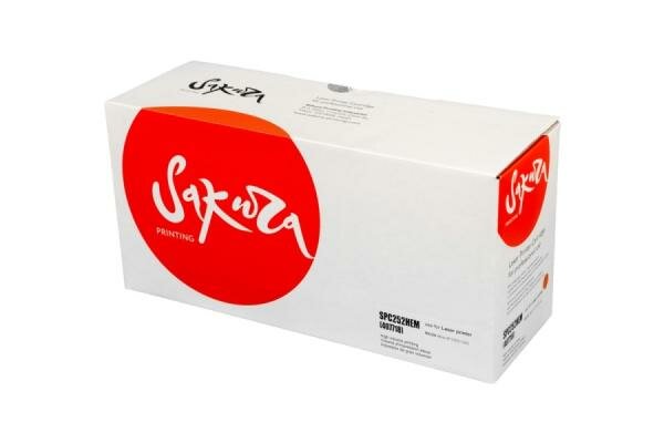 Картридж Sakura SPC252HEM для Ricoh Aficio SPC252/SPC262, пурпурный, 6000 к.