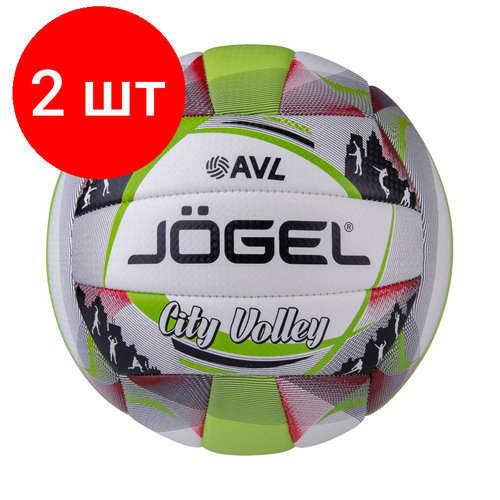 фото Комплект 2 штук, мяч волейбольный j? gel city volley (bc21) 1/25, ут-00018099 jogel