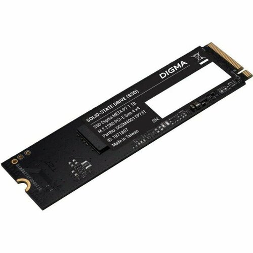 Накопитель SSD Digma PCIe 4.0 x4 1TB DGSM4001TP73T Meta P7 M.2 2280