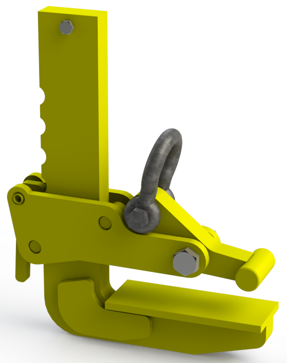 Захват эксцентриковый ZGR (г/п 1,65 т, лист 0-150 мм) TOR, 1004432