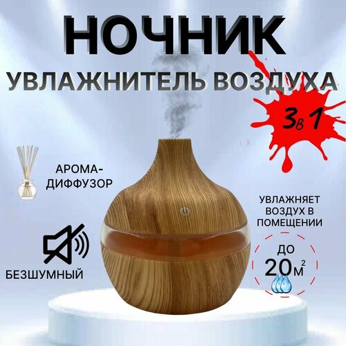Увлажнитель воздуха светлое дерево мини воздухоувлажнитель с подсветкой увлажнитель очиститель воздуха 60900₽