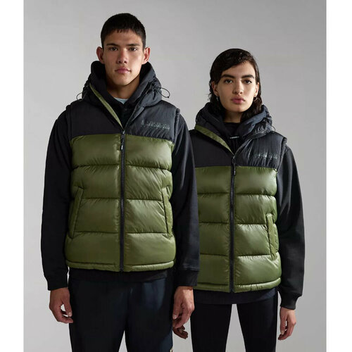 фото Жилет napapijri, размер s, зеленый