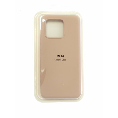 Чехол-накладка для XIAOMI Mi 13 VEGLAS SILICONE CASE закрытый светло-розовый (18)