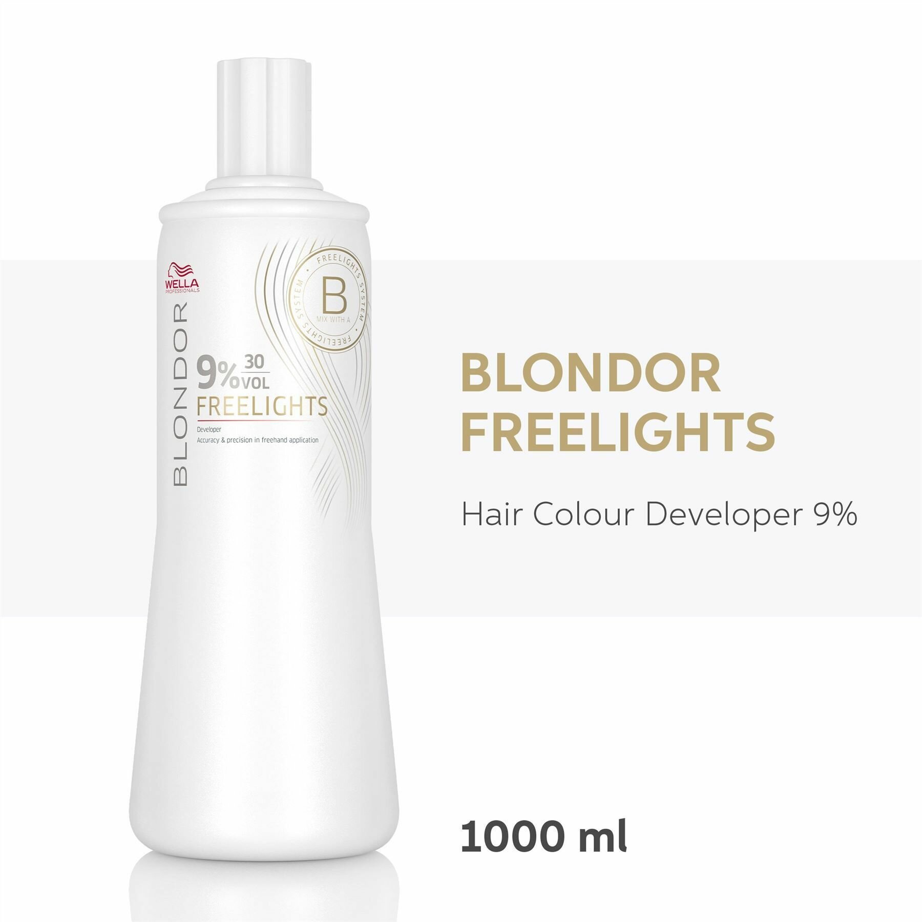 Wella Blondor FreeLights - Окислитель для пудры 9 % - 1000 мл