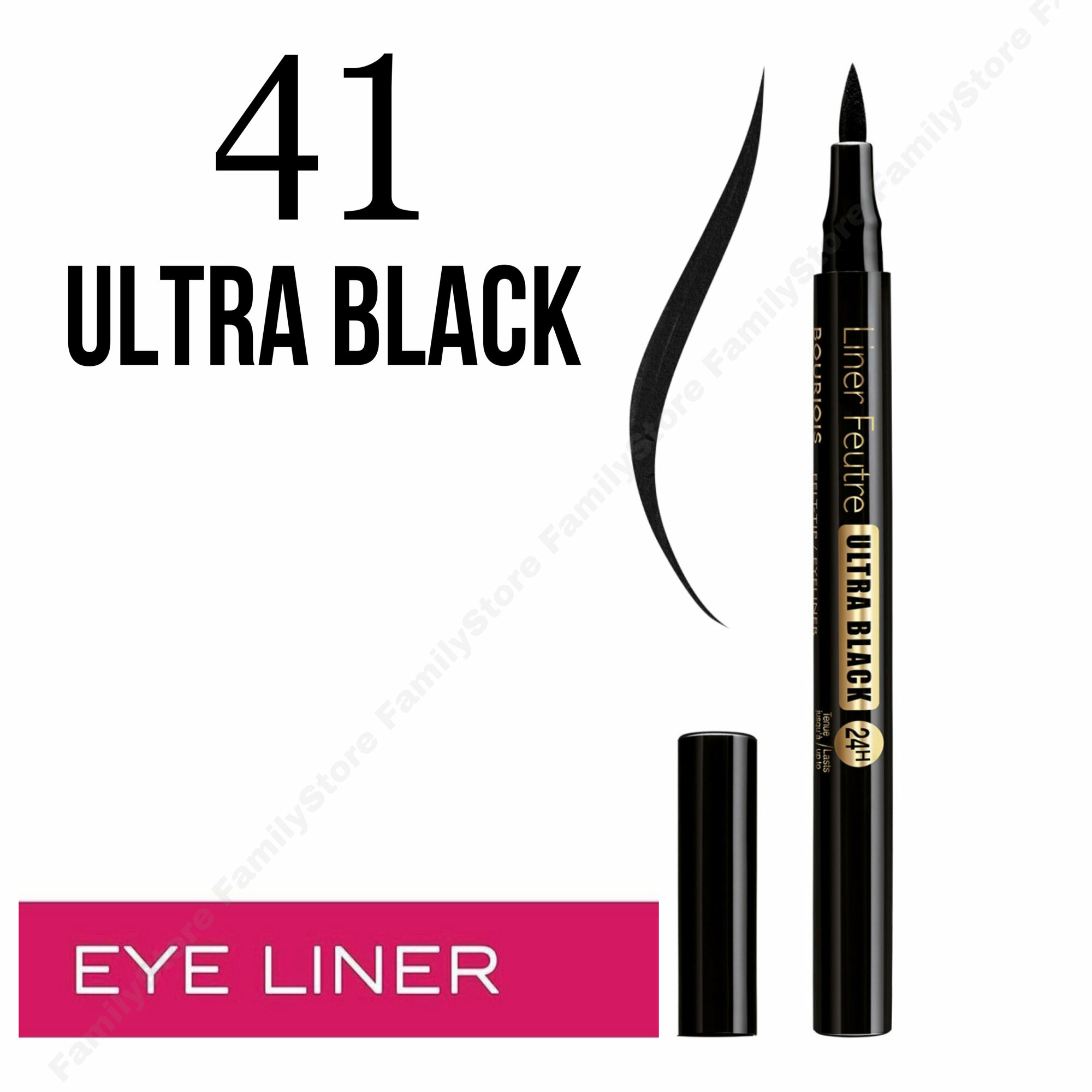 Bourjois Подводка-фломастер Liner Feutre, оттенок 41 Ultra black