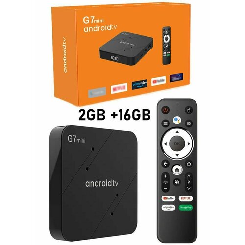 Телевизионная приставка ugoos G7 mini 2/16 S905W2 ATV Android 11 4K TV Box BT voice remote 