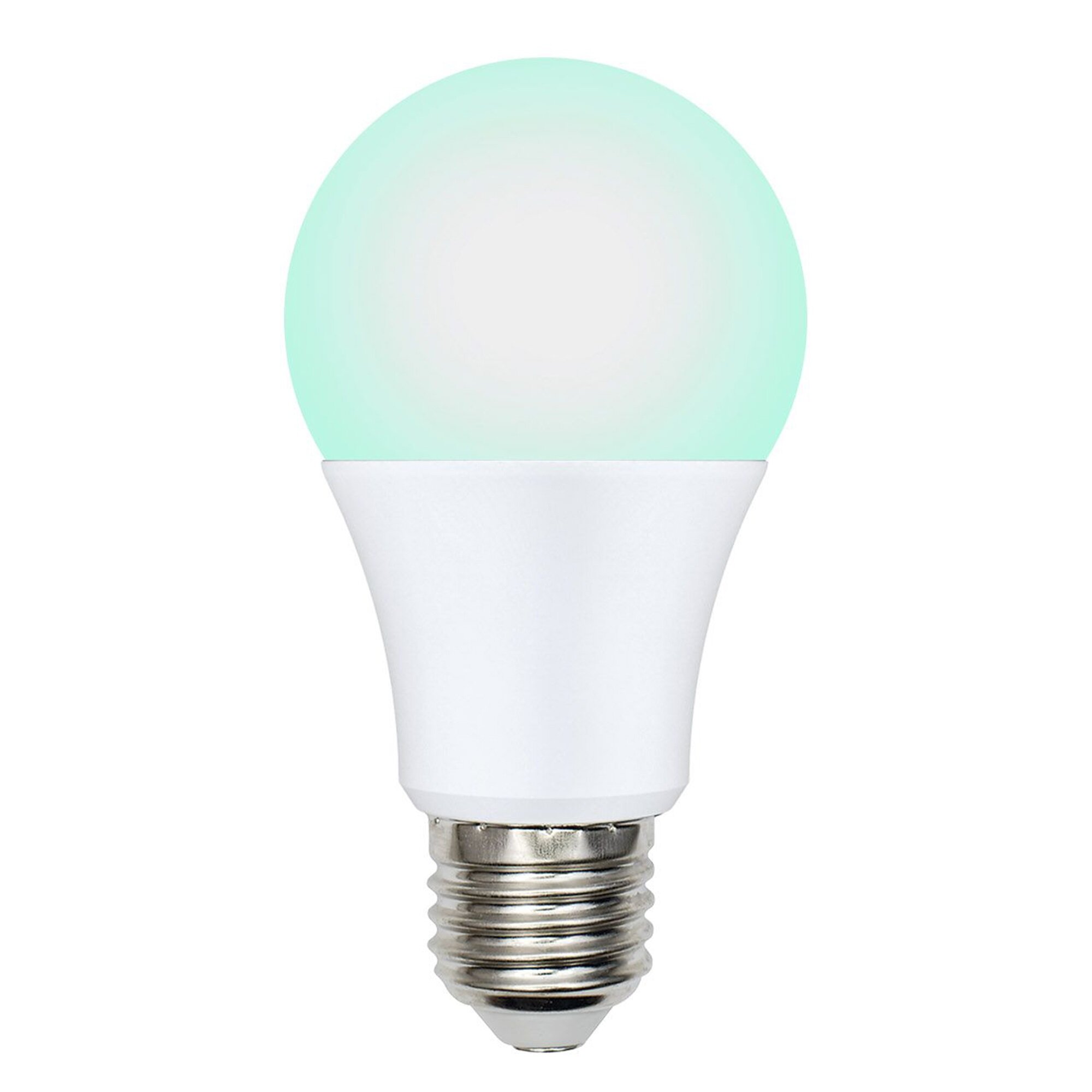 LED-A60-9W-SCBG-E27-FR-DIM IP65 PLO65WH Лампа светодиодная диммируемая для бройлеров. Спектр синий и зеленый. TM Uniel.