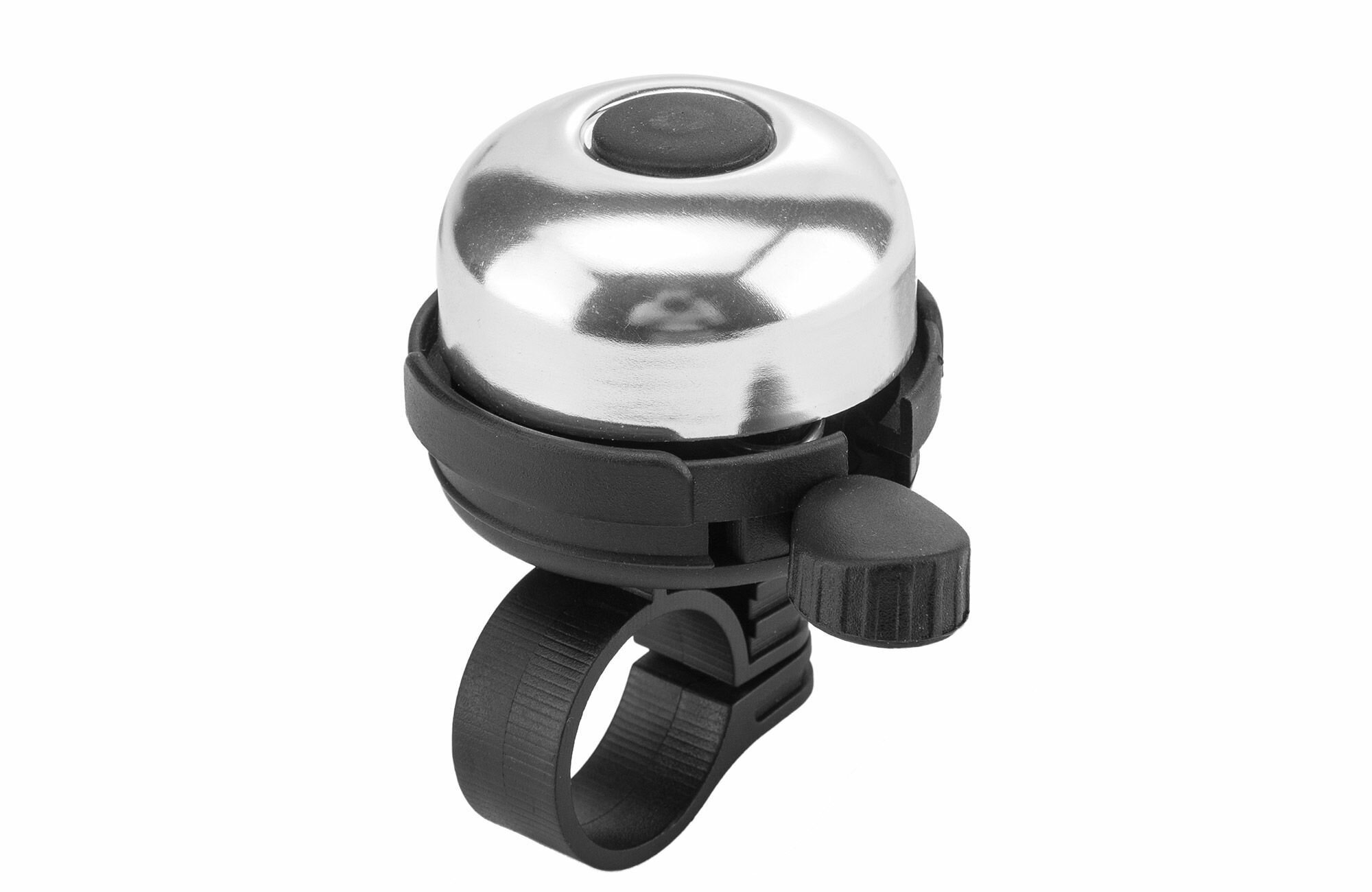 Звонок велосипедный XN-040/CO3 алюминий/пластик, чёрно-серебристый (P.310-450) 40 мм NEW