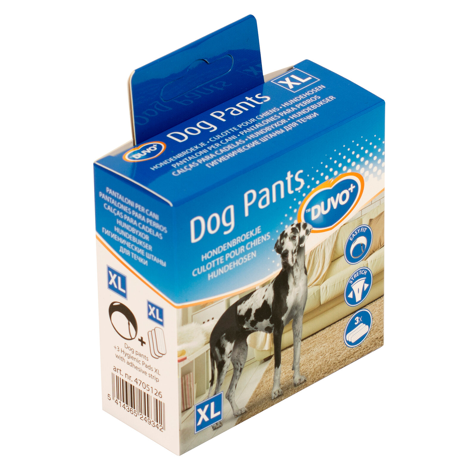 DUVO+ Трусы для собак "Dog Pants", XL (50-59см) (Бельгия)