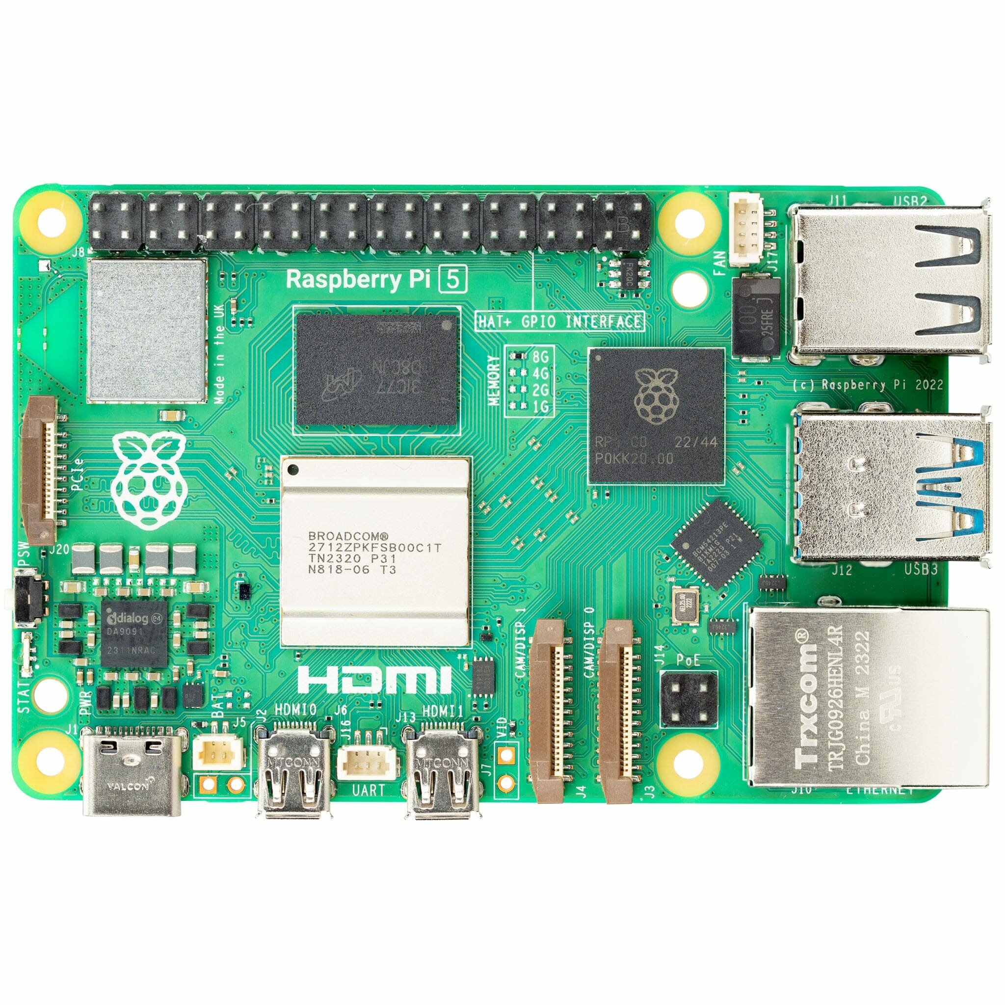 Микрокомпьютер Raspberry Pi 5 8Gb RAM