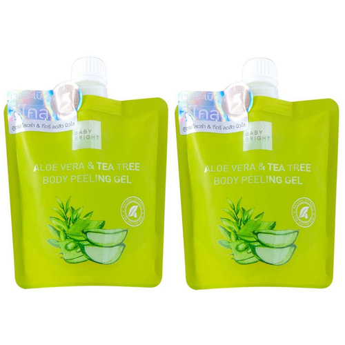Гель-скатка для тела Baby Bright, Алоэ, Чайное Дерево, 200 мл, 2 шт.