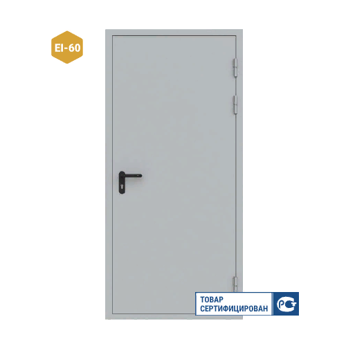 Дверь противопожарная металлическая ДПМ-01-EIS 60 (2070х970мм) правая
