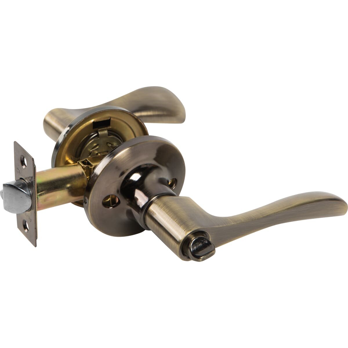 Ручка-защёлка Avers 8091-01-AB с запиранием на ключ сталь цвет бронза