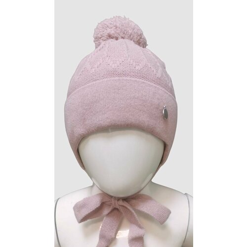 фото Шапка бини мегашапка, размер 38-40, пыльная роза