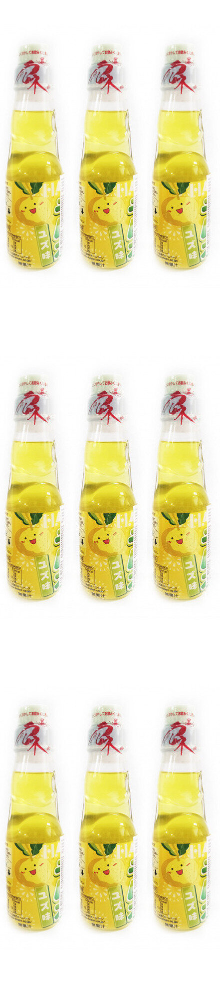 Ramune Газированный напиток со вкусом Юдзу, 200 мл, 9 шт