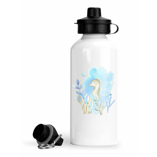 фото Спортивная бутылка под водой морской конёк luzimuzi