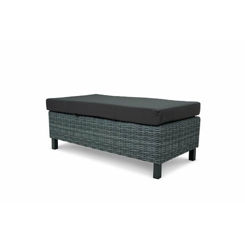 Пуф большой MOKKA BELLA Ротанг серо-коричневый