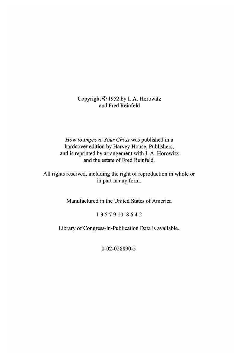 How to Improve Your Chess (Israel A. Horowitz, Fred Reinfeld) - фото №5