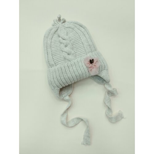 фото Шапка мой ангелок, размер 1-2 года, серый