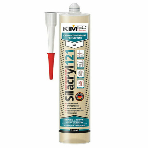 Герметик силакриловый kim tec 121 универсальный 310мл бук арт02-04-79 1440₽