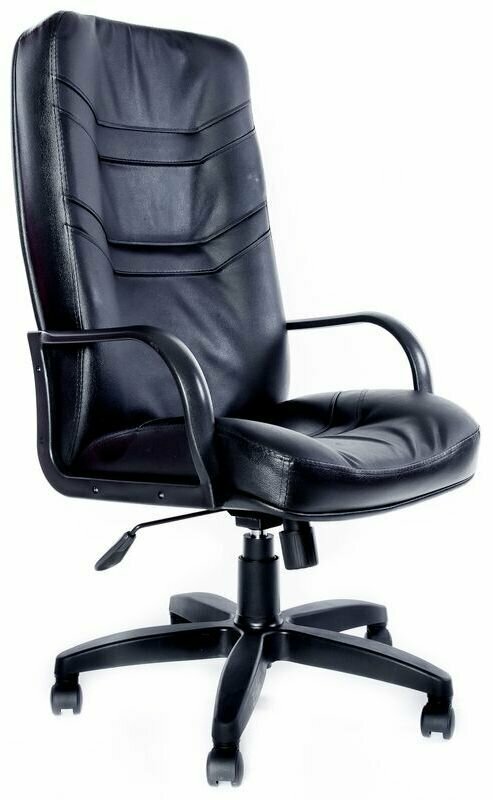 Компьютерное кресло Министр PL офисное, обивка: натуральная кожа, цвет: черный