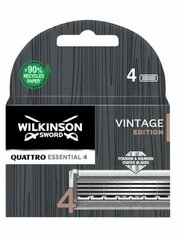 "Quattro Vintage" - сменные кассеты для бритвы Wilkinson, 4шт