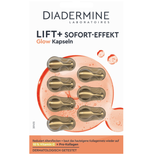 Lift Sofort Effekt Glow Kapseln Pro Kollagen 10% Vitamin C Антивозрастная сыворотка для лица витамин С 10% DIADERMINE