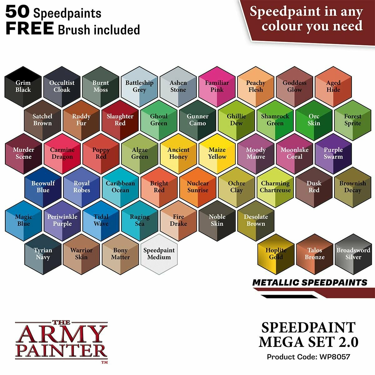 Набор акриловых красок Army Painter Speedpaint Mega Set 2.0