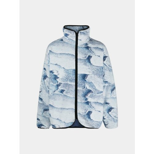 Толстовка BONSAI Terry Cloth Oversize Zip Jacket Salt, размер L, голубой