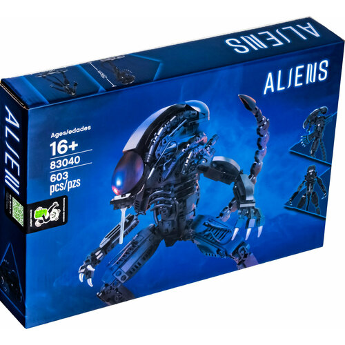 Конструктор 83040 Чужой Ксеноморф Alien Xenomorph Monster 603 детали игрушка антистресс подвижный ксеноморф чужой alien