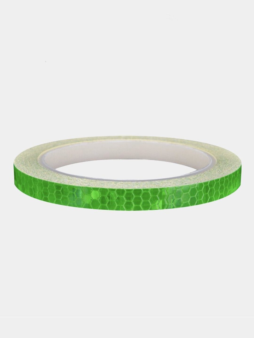 Светоотражающая лента и флуоресцентная светящаеся лента самоклеящаяся 1см х8 м Цвет Зеленый